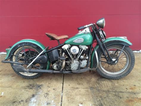 Highly Original 1940 Harley Davidson El Knucklehead Bike Urious