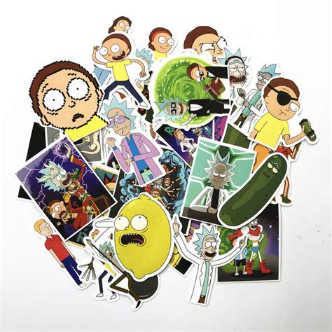 Td Zw 6 Combinations American Drama Rick And Morty Stickers Decal For