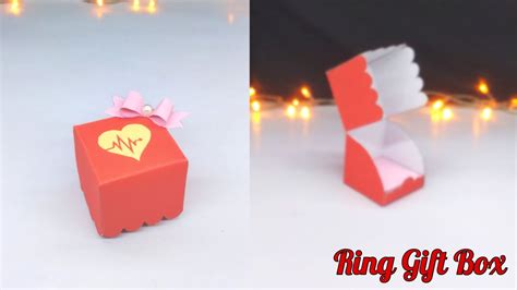 Paper Ring T Box How To Make Paper Ring Box Diy Paper T Box