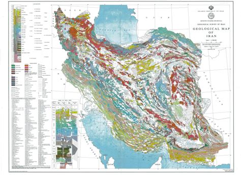 Geological Map Of Iran