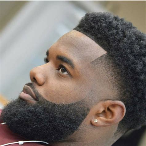 Black Fade Haircut With Beard Coiffure Homme Coiffeurs Pour Homme