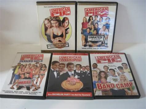 AMERICAN PIE 1 2 Naked Mile Band Camp Wedding DVD Lot Of 5