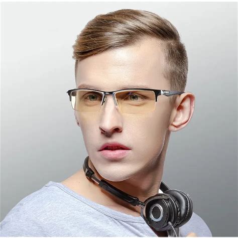 Vazrobe Computer Glasses Men Women Anti Blue Ray Light Radiation Tint Yellow Lens Eyeglasses For