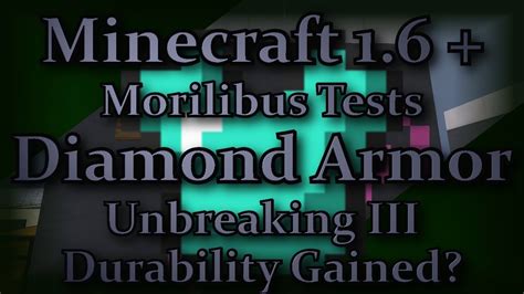 We did not find results for: Minecraft 1.6 - Unbreaking III on Diamond Armor ...
