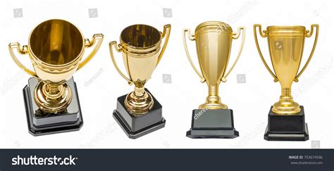 Winners Gold Cups Set Golden Bowls Stock Photo 753674596 Shutterstock