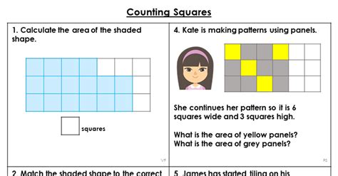 Year 4 Counting Squares Lesson Classroom Secrets Classroom Secrets