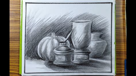 Luiz Martins View 21 Still Life Sketch Drawing With