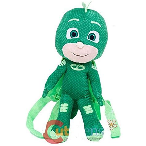 Pj Masks Plush Backpack Gekko Green 15 Soft Doll Toys New 157528