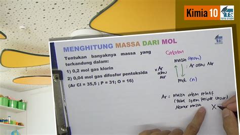 Menghitung Massa Dari Mol Youtube