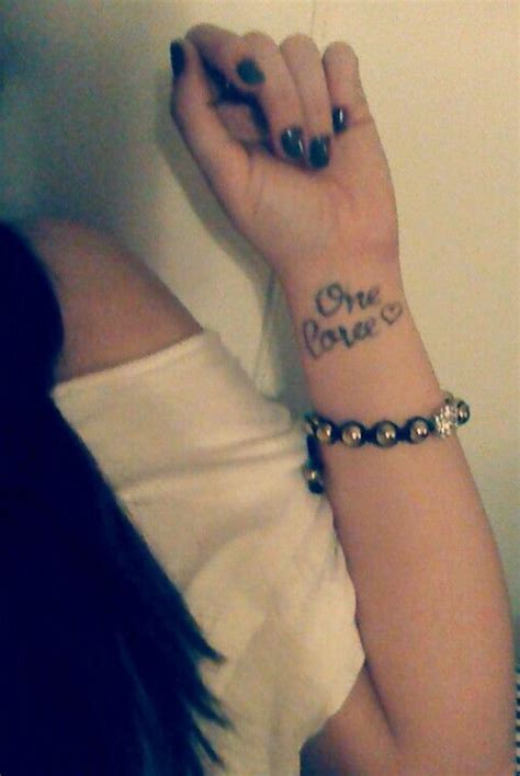 One Love Wrist Tattoo Love Tattoos Love Wrist Tattoo Tattoos
