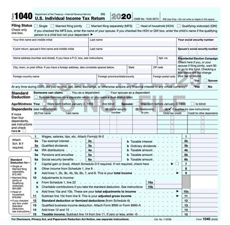 Irs Releases Draft Form 1040 Heres Whats New For 2020 Irs Forms