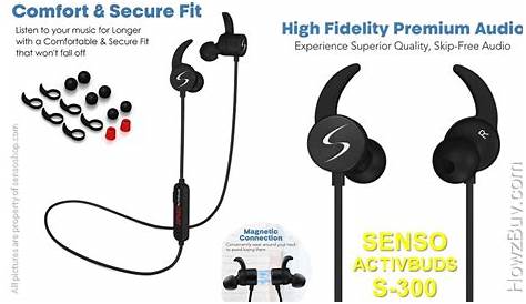 Senso ActivBuds S-300 Waterproof, Bluetooth, Sports Headphone Review