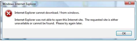 Internet Explorer Cannot Download Issue