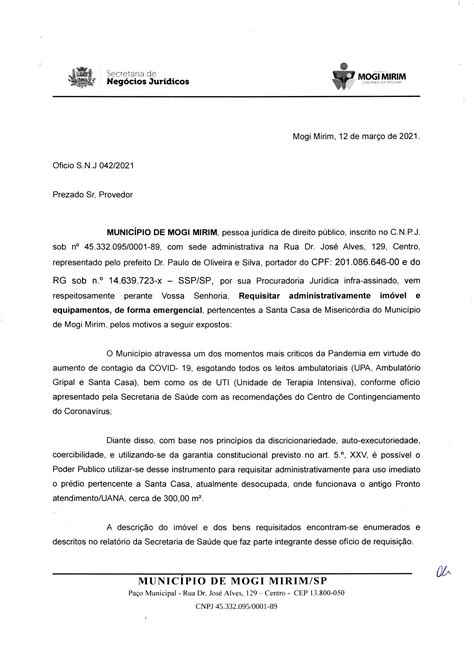Carta Para O Prefeito Pedindo Melhorias
