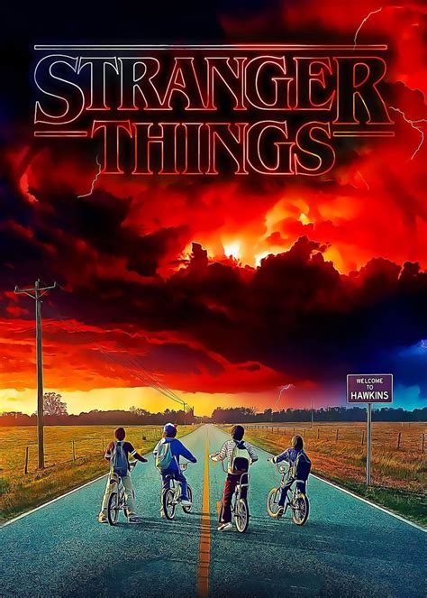 Stranger Things Poster By Linka Ampera Displate Stranger Things