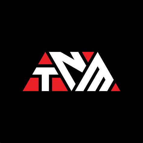Tnm Triangle Letter Logo Design With Triangle Shape Tnm Triangle Logo