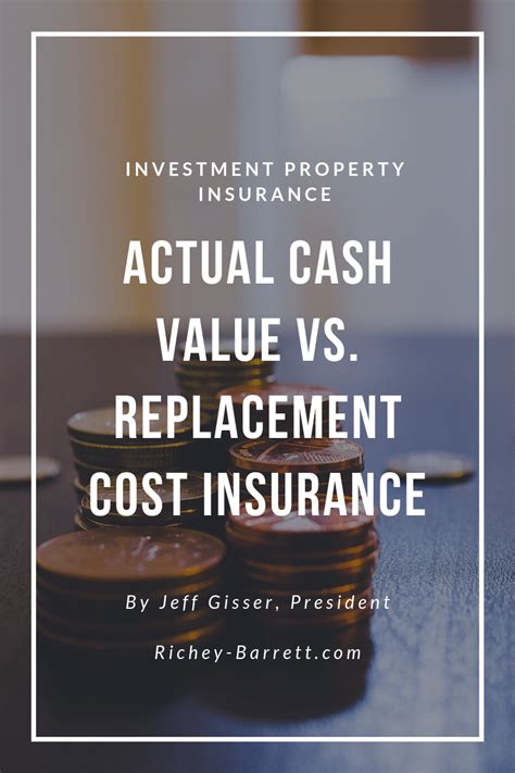 I think that my insurance company knows that cash is tight right now for everyone and that if they only provide 50. Actual Cash Value (ACV) vs. Replacement Cost Insurance | The Richey-Barrett Co Insurance