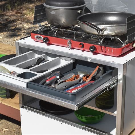 The ultimate portable camp kitchen box. Lightweight Camping Chuck Box - Trail Kitchens
