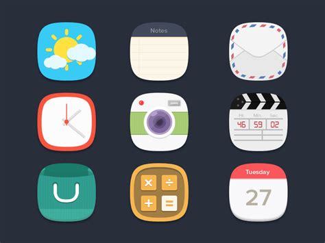 30 Best Examples Of Modern Flat Icon Set Mkelscom