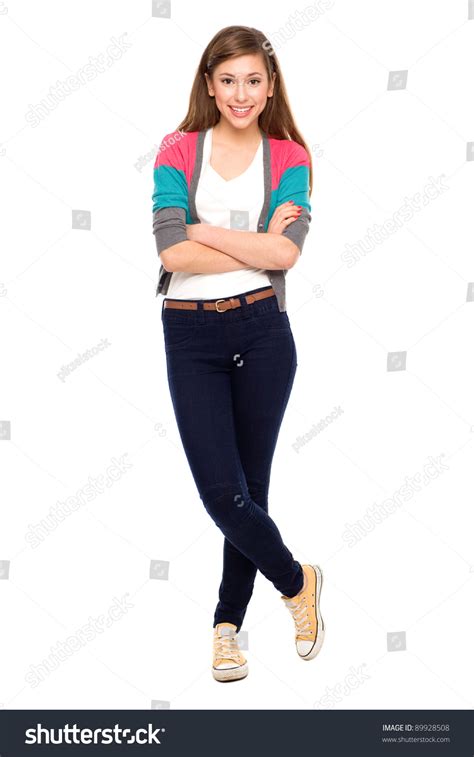 Teenage Girl With Arms Crossed Stock Photo 89928508 Shutterstock