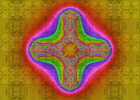 Fractal Cross Digital Art By Christopher Jay Pixels
