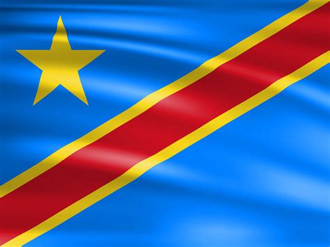 Die flagge der republik kongo wurde ursprünglich am 18. Flagge der Demokratischen Republik Kongo | Wagrati