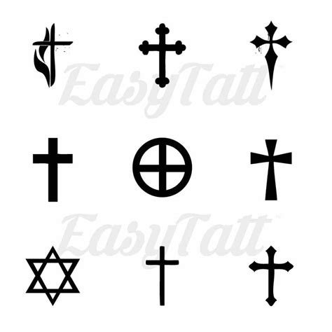 Religious Symbols Temporary Tattoo Easytatt