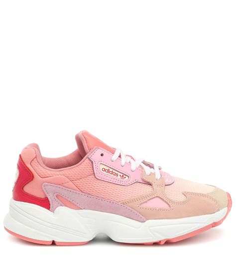 Adidas Originals Canvas Falcon Pink Panelled Sneakers Save 29 Lyst