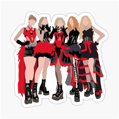 G I Dle Nxde Digital Illustration Sticker For Sale By Jewelsm Redbubble