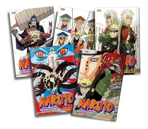 Box Naruto Gold Vols 46 Ao 50 Frete Grátis