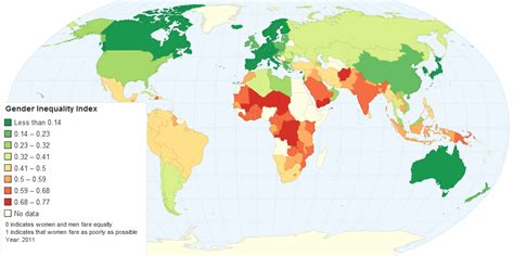 The Gender Inequality Index Gii Reflects Womens Disadvantage In
