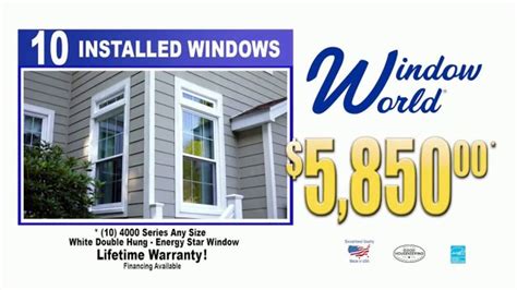Window World Tv Spot Get Ten 4000 Series Windows Ispottv