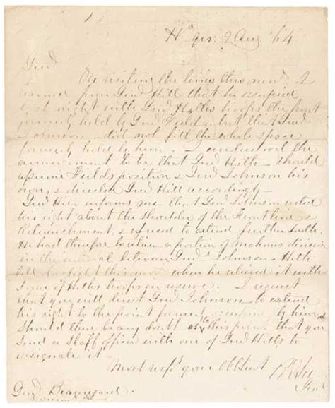 Robert E Lee Autograph Letter Civil War Dated