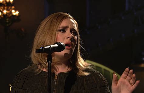 Adele Performs When We Were Babe Hello On SNL Complex
