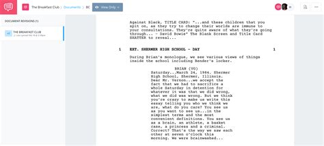 The Breakfast Club Script Pdf Plot Monologues And Scene Analysis