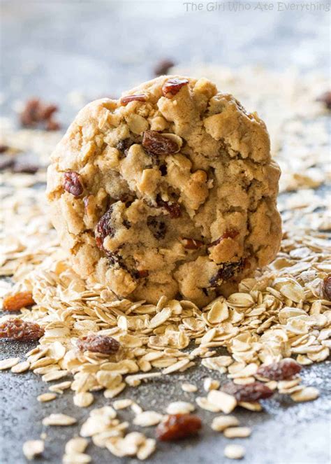 Place cookies onto a baking sheet. Chewy Oatmeal Raisin Cookie | Recipe in 2020 | Oatmeal ...