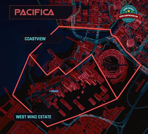 Cyberpunk 2077 Thievery Pacifica Gigs Walkthrough Map