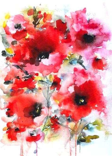 Original Flower Watercolor Paintings For Sale At By Karin
