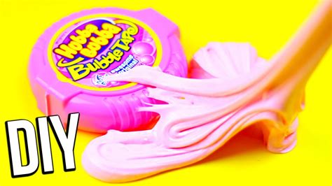 How To Make Bubble Gum Slime ♥ Diy Youtube