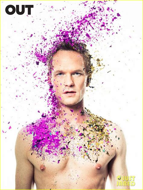 neil patrick harris shirtless and covered in glitter for out mag photo 3069944 magazine