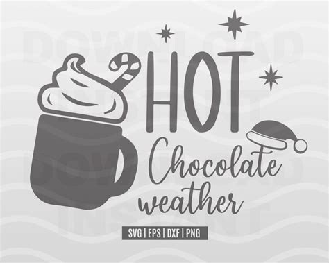 hot chocolate weather svg file
