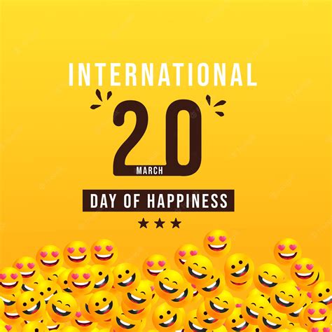 Premium Vector International Day Of Happiness