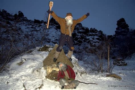 The Icelandic Yule Lads Live At Dimmuborgir In North Iceland