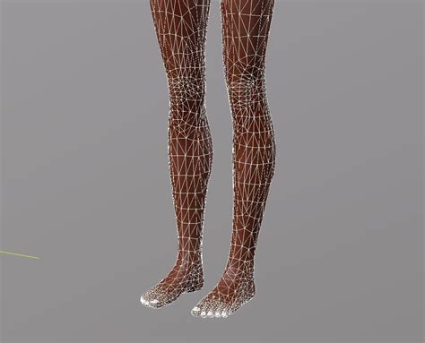 Naked African Woman Rigged 3d Game Character 3D Model 8 Obj Fbx