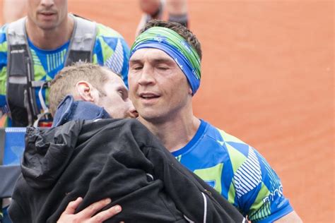 Emotional Kevin Sinfield Carries Rob Burrow Over Finish Line At Leeds Marathon