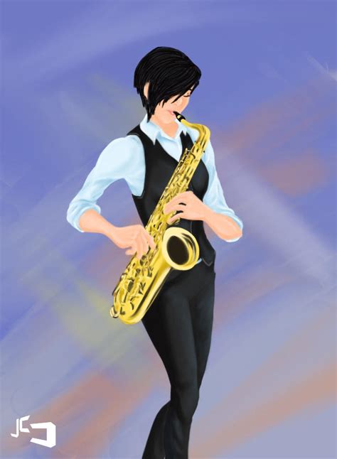 Saxophone Girl By Anightw On Deviantart
