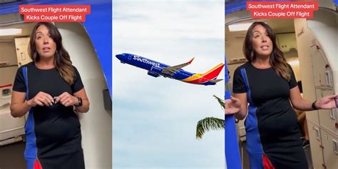 Southwest Airlines Flight Attendant Kicks Couple Off Plane