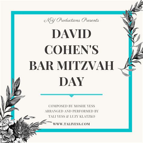 David Cohens Bar Mitzvah Day By Tali Yess And Luzy Klatzko