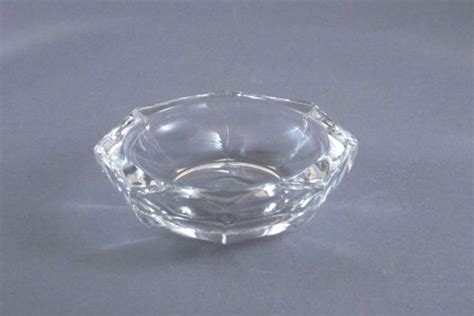 Vintage Small Clear Glass Octagonal Dish From