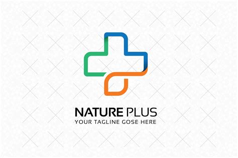 Nature Plus Logo Design Branding And Logo Templates ~ Creative Market